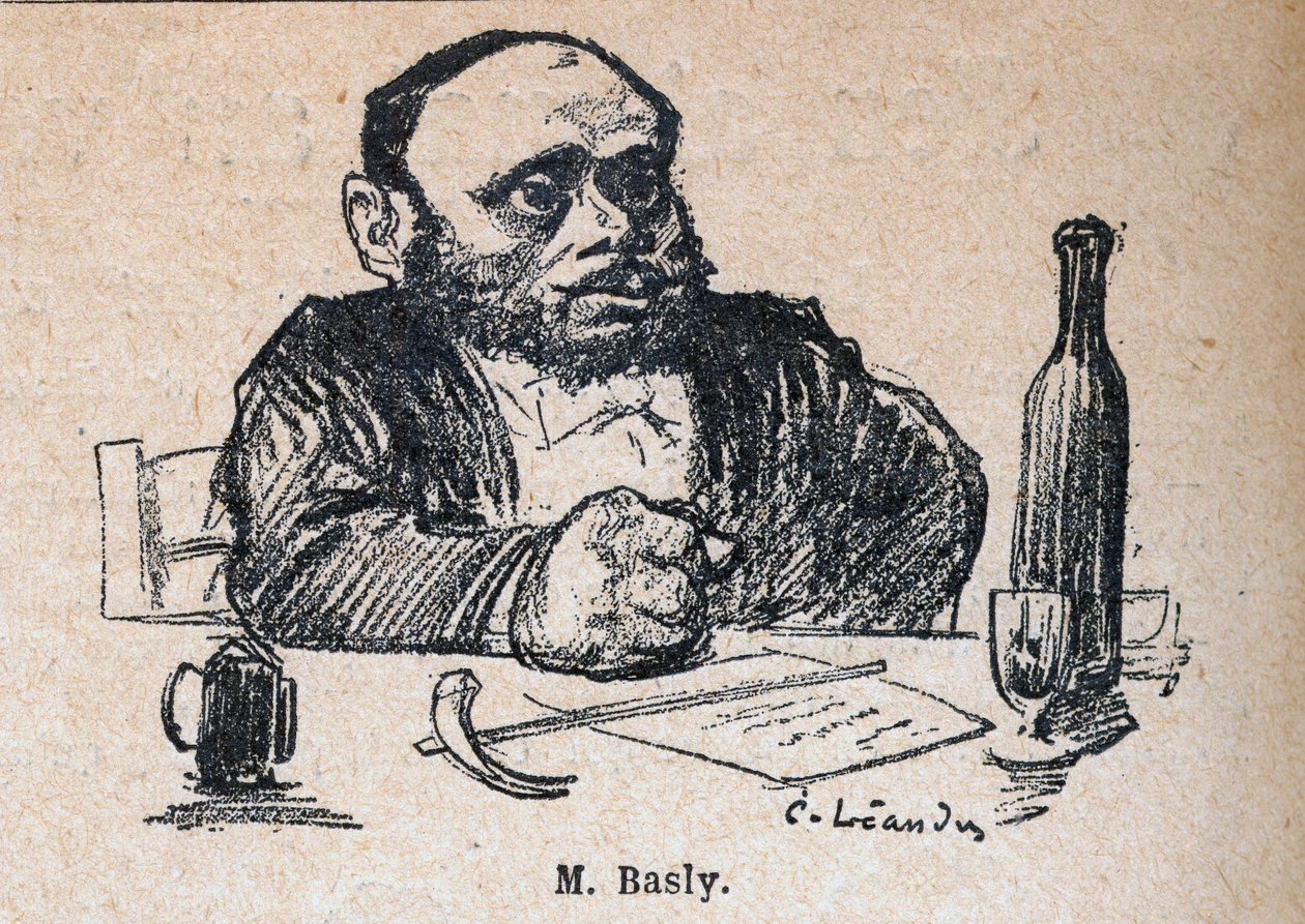 Emile Basly (1835-1928), Párizs helyettese – metszet Paul Bosq „Kedves ajándéktárgyaink” című könyvébe – Charles Leandre (1862-1934) illusztrációja, 1898. alkotó: Charles Leandre