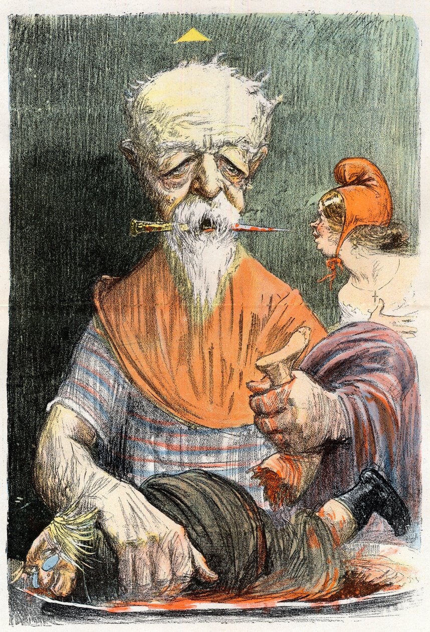 Eugene Henri Brisson (1835-1912), francia jogász, újságíró és politikus – Charles Leandre (1862-1934) rajzfilmje a „Le Rire”-ben” 1902. alkotó: Charles Leandre