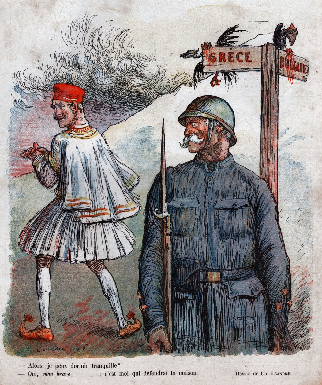 Görögország: Első világháború alkotó: Charles Leandre