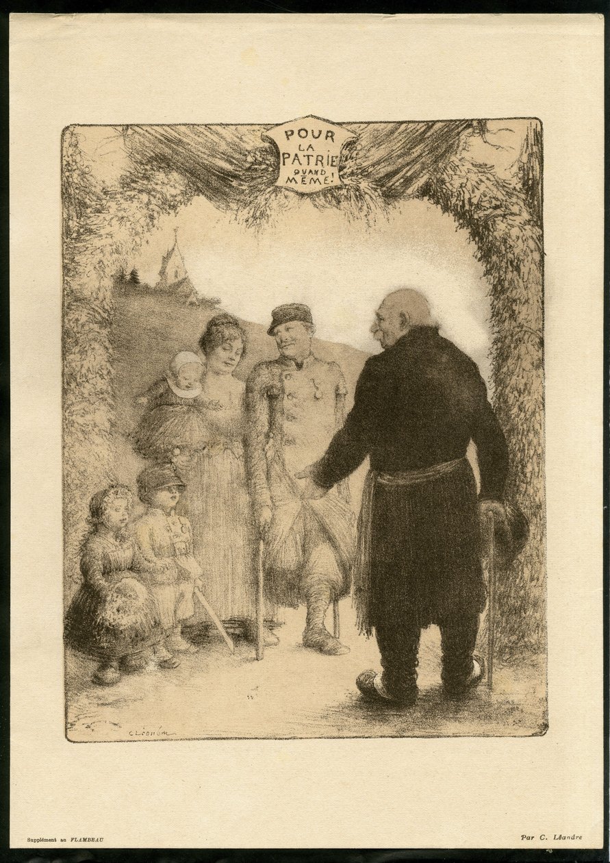 Illusztráció: Charles Leandre (1862-1934) - Repülő levél alkotó: Charles Leandre