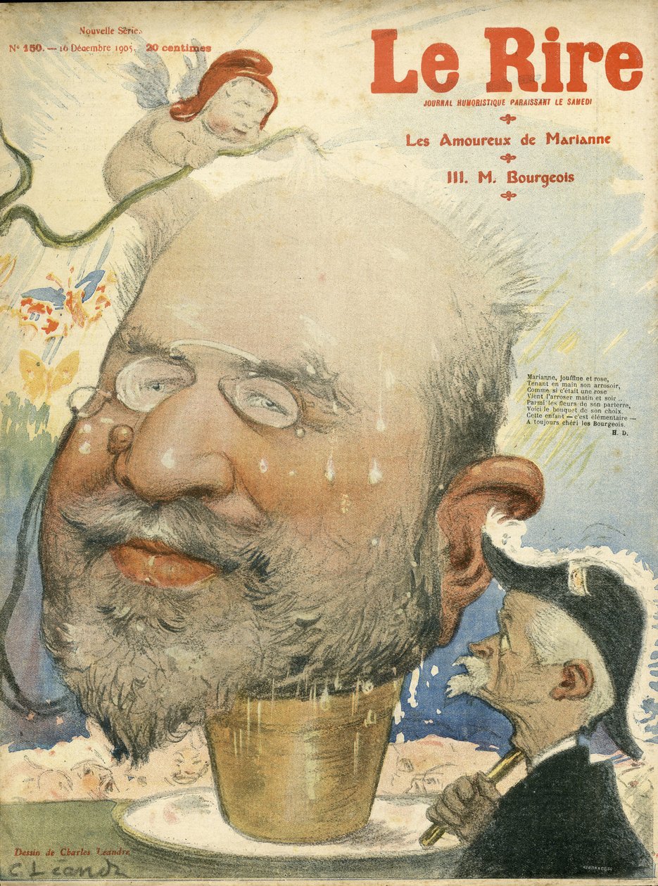 Charles Leandre (1862-1934) illusztrációja a Le Rire borítójára alkotó: Charles Leandre
