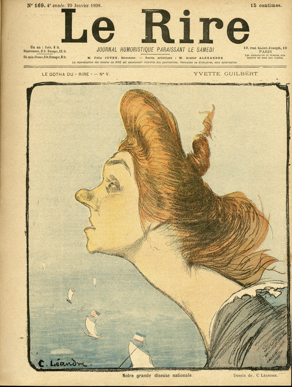 Charles Leandre (1862-1934) illusztrációja a Le Rire borítójára alkotó: Charles Leandre