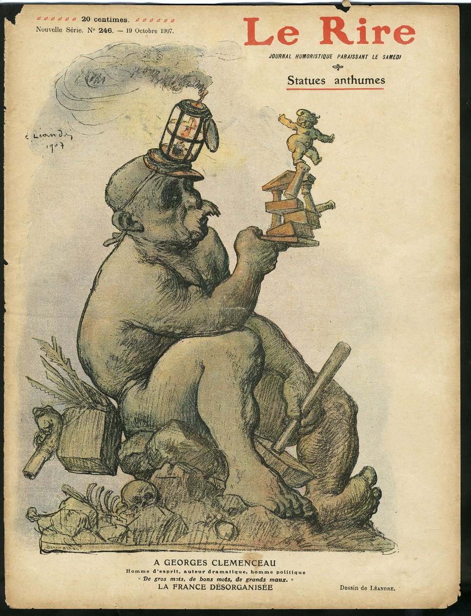 Charles Leandre (1862-1934) illusztrációja a Le Rire borítójára alkotó: Charles Leandre