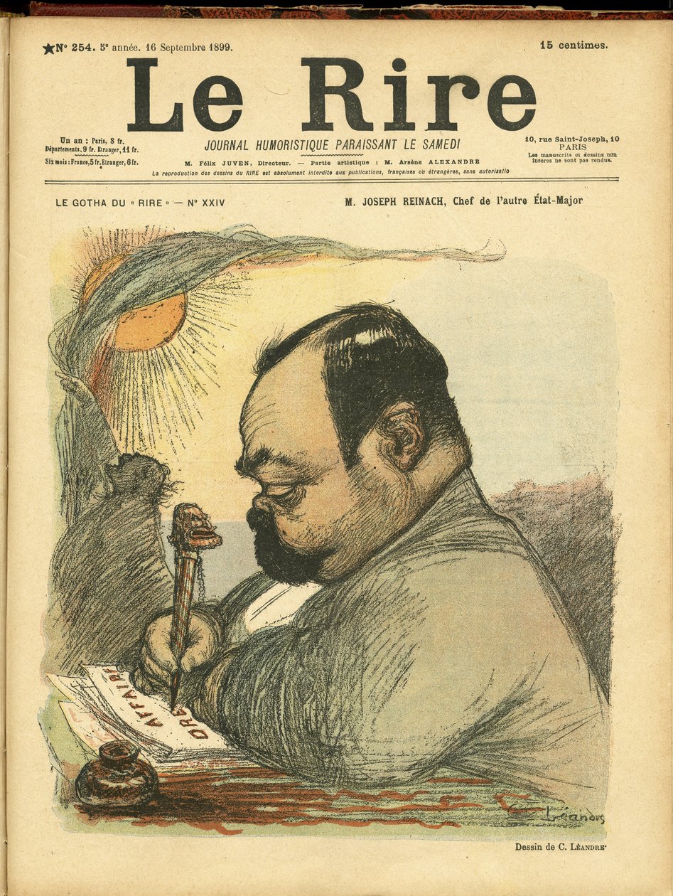 Charles Leandre (1862-1934) illusztrációja a Le Rire borítójára alkotó: Charles Leandre