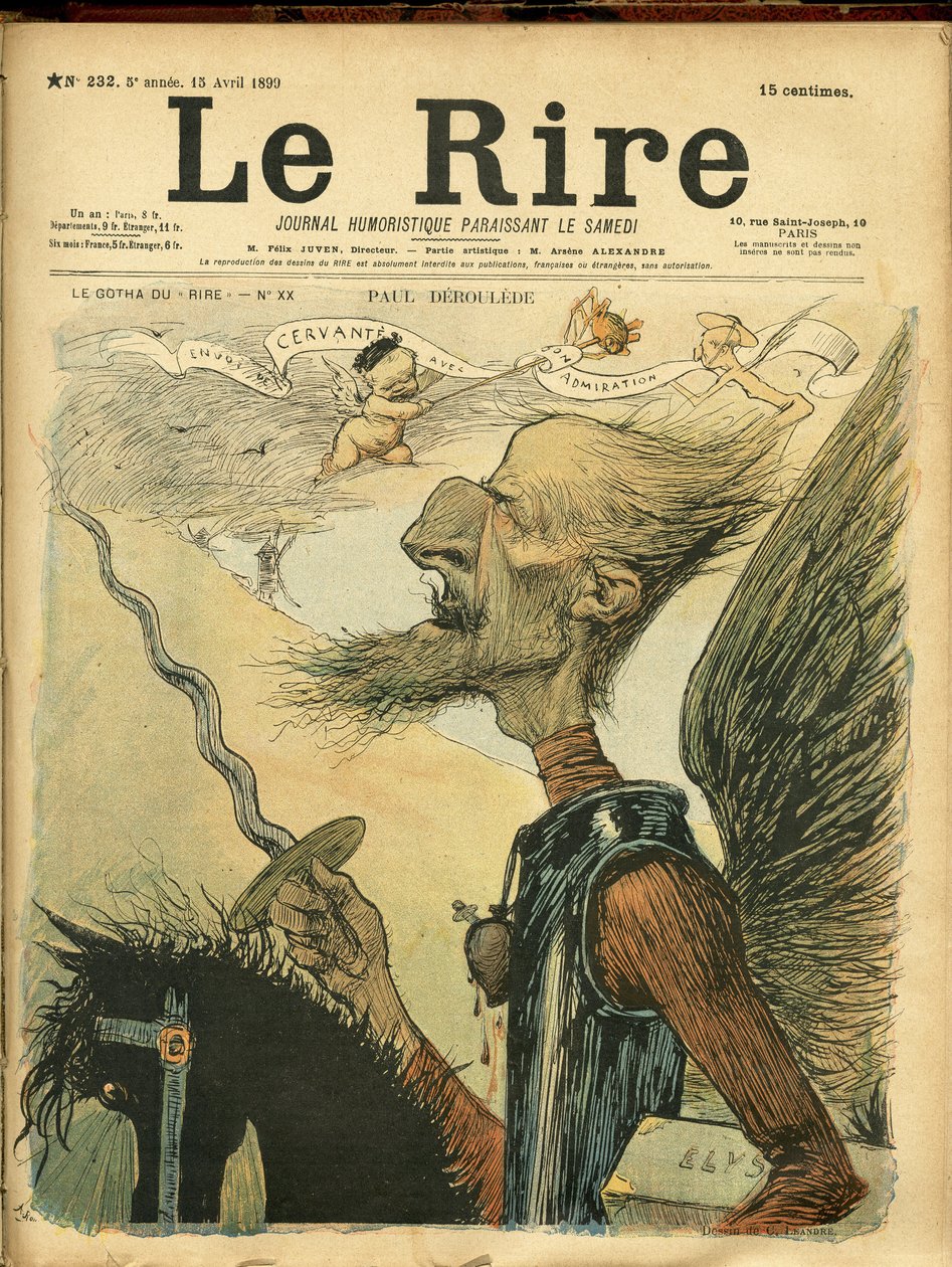 Charles Leandre (1862-1934) illusztrációja a Le Rire borítójára alkotó: Charles Leandre