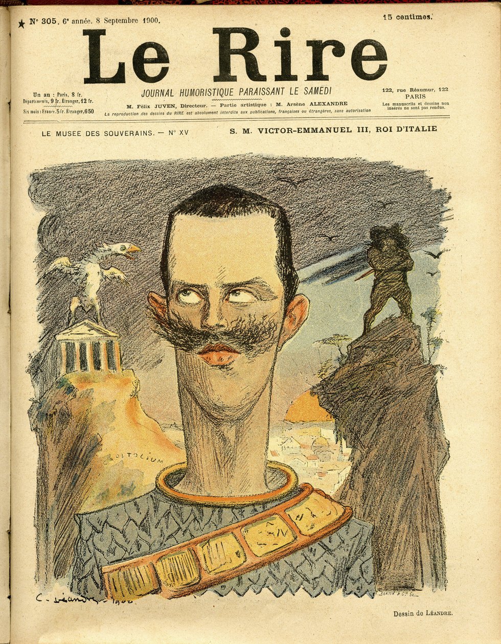 Charles Leandre (1862-1934) illusztrációja a Le Rire borítójára alkotó: Charles Leandre