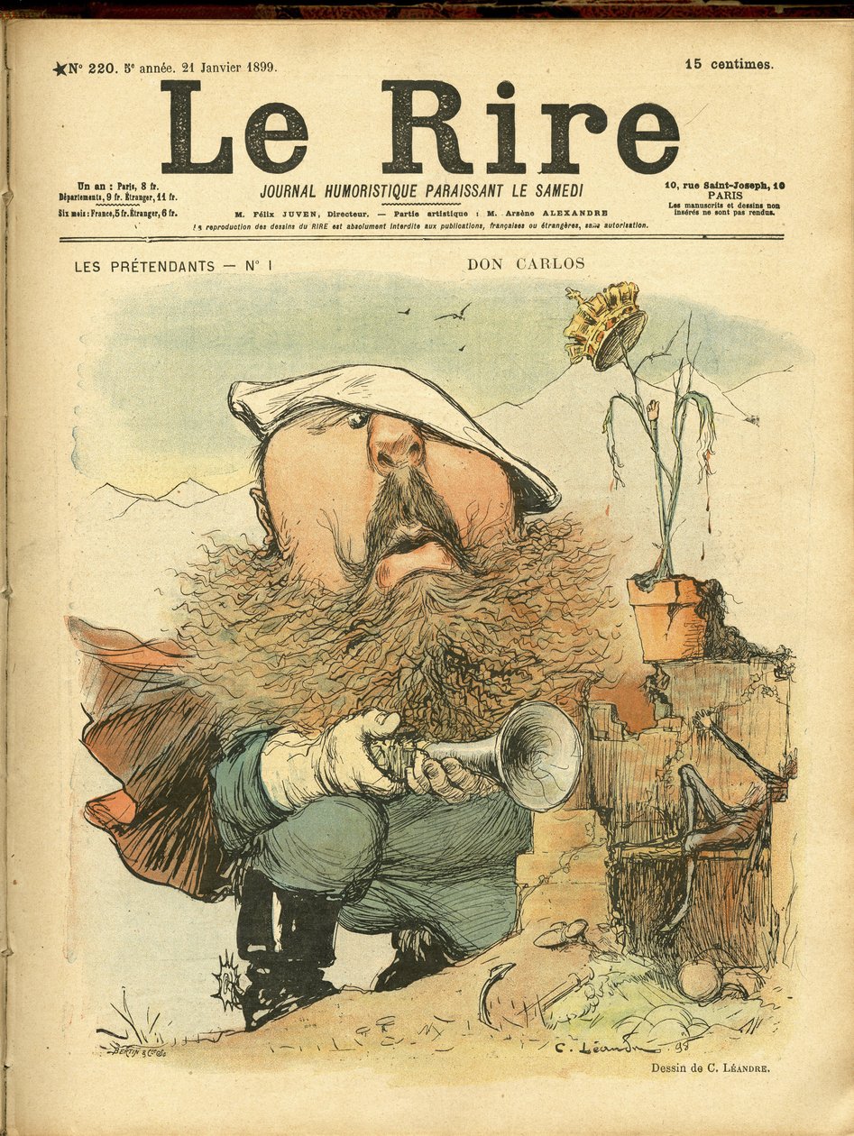 Charles Leandre (1862-1934) illusztrációja a Le Rire borítójára alkotó: Charles Leandre