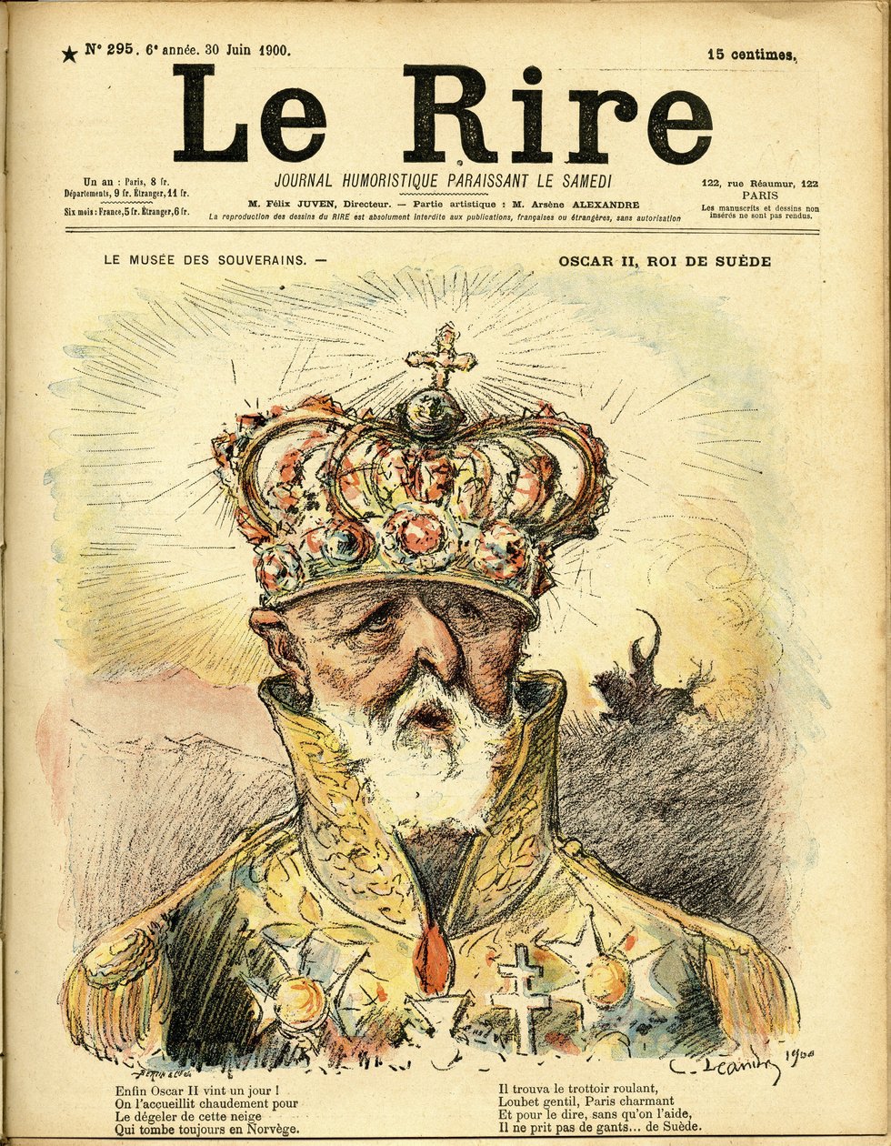 Charles Leandre (1862-1934) illusztrációja a Le Rire borítójára alkotó: Charles Leandre