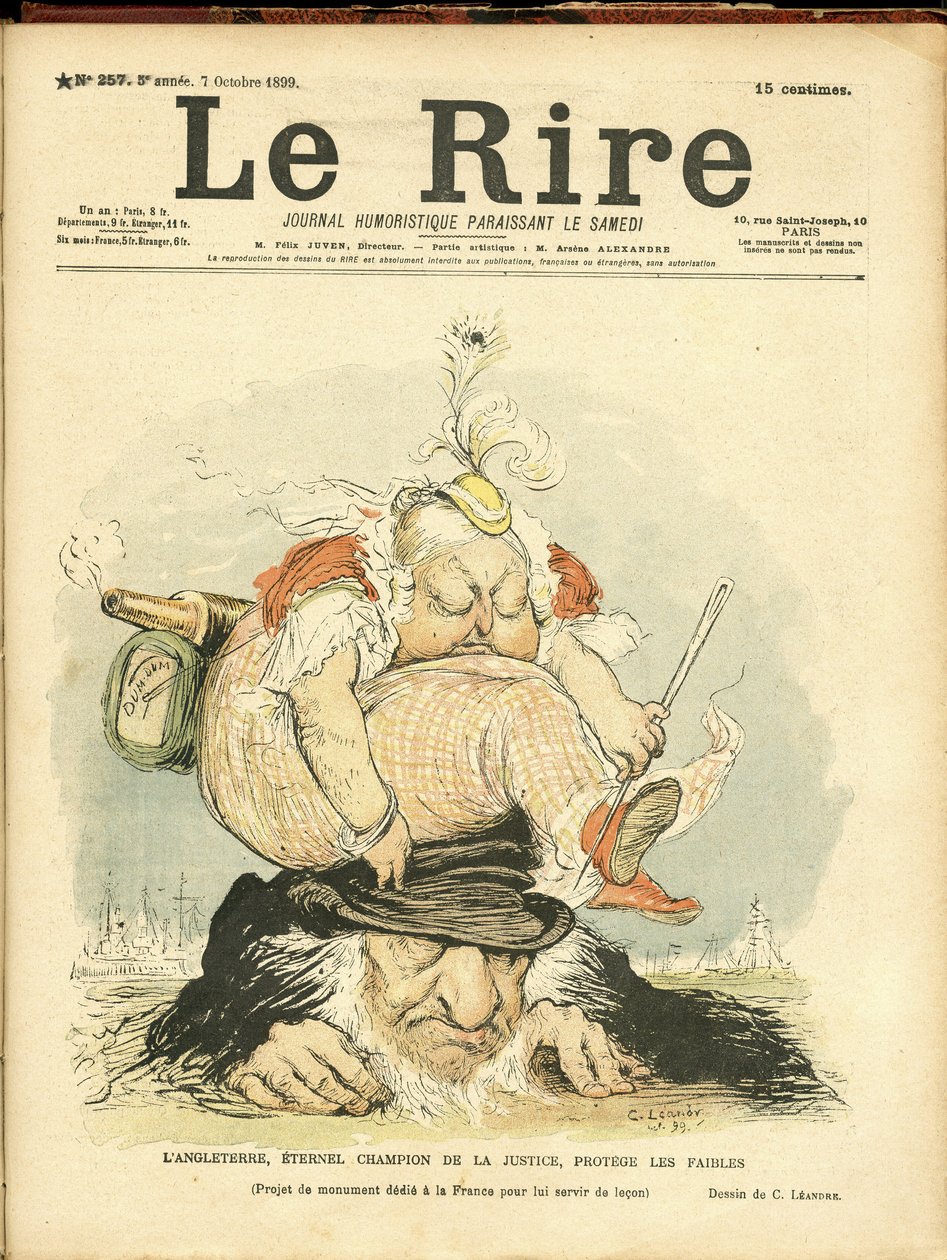 Charles Leandre (1862-1934) illusztrációja a Le Rire borítójára alkotó: Charles Leandre
