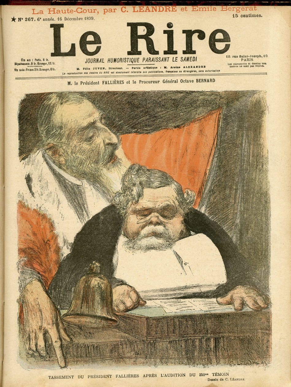 Charles Leandre (1862-1934) illusztrációja a Le Rire borítójára alkotó: Charles Leandre