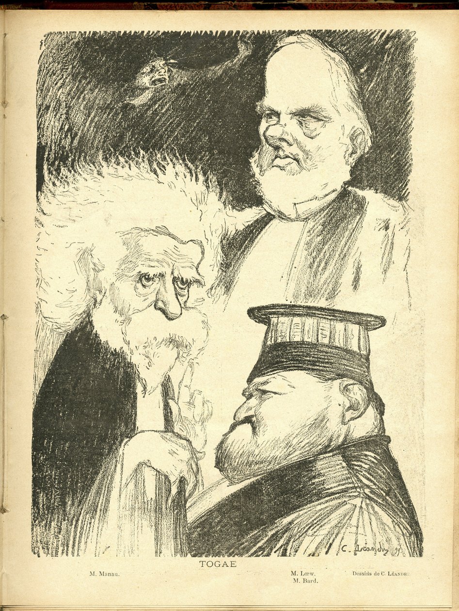 Charles Leandre (1862-1934) illusztrációja Readingben alkotó: Charles Leandre