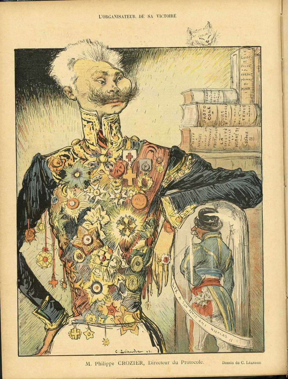 Charles Leandre (1862-1934) illusztrációja a Le Rire-ben alkotó: Charles Leandre