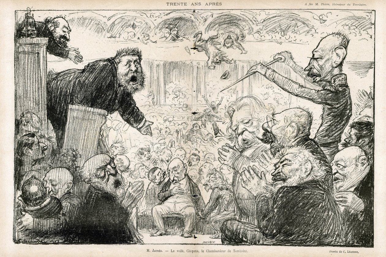 Charles Leandre (1862-1934) illusztrációja a Le Rire-ben alkotó: Charles Leandre