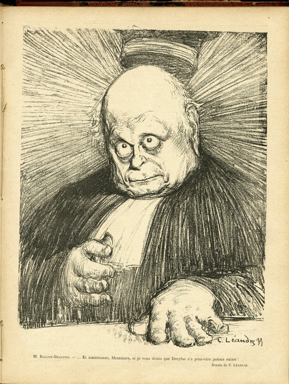 Charles Leandre (1862-1934) illusztrációja a Le Rire-ben alkotó: Charles Leandre