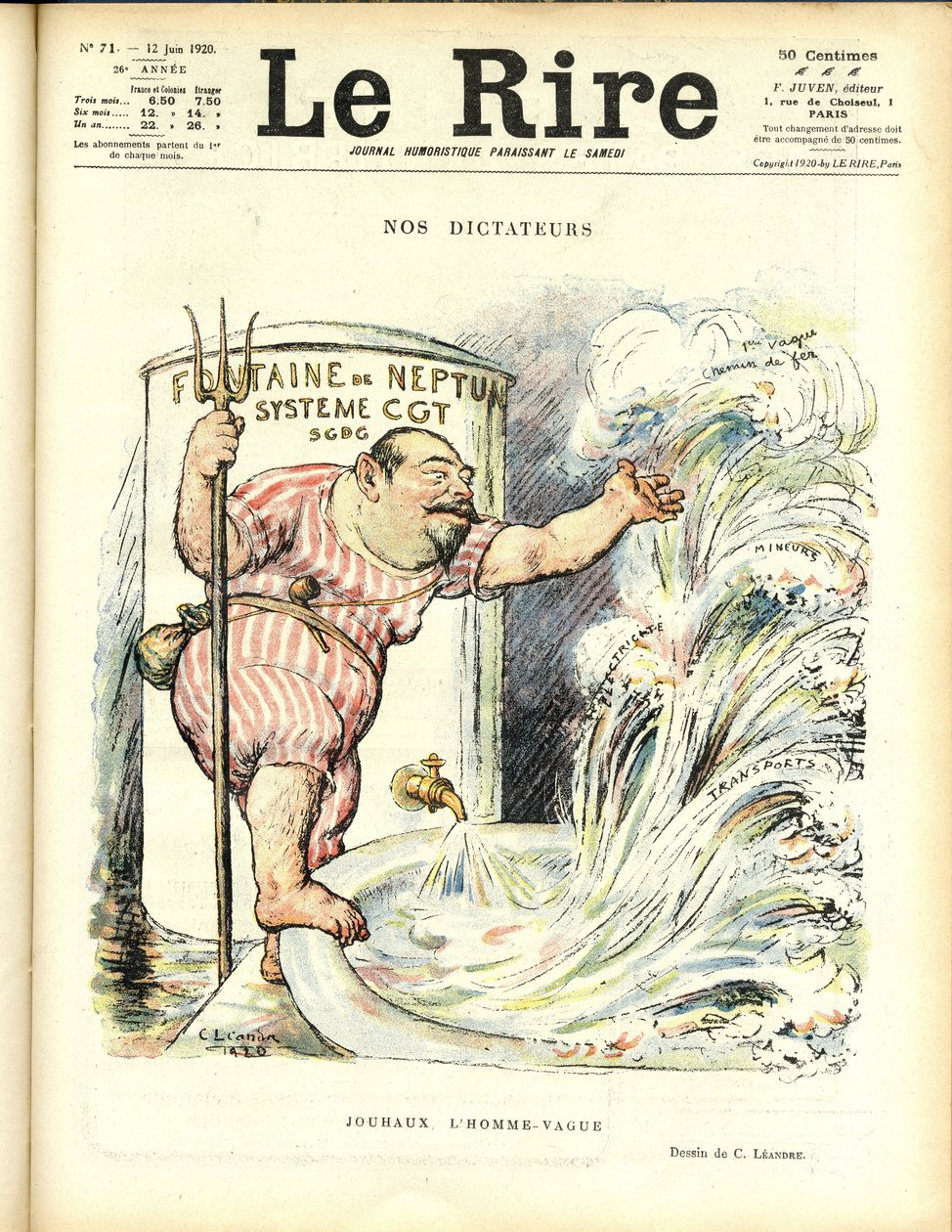 Charles Leandre (1862-1934) illusztrációja a Le Rire-ben alkotó: Charles Leandre