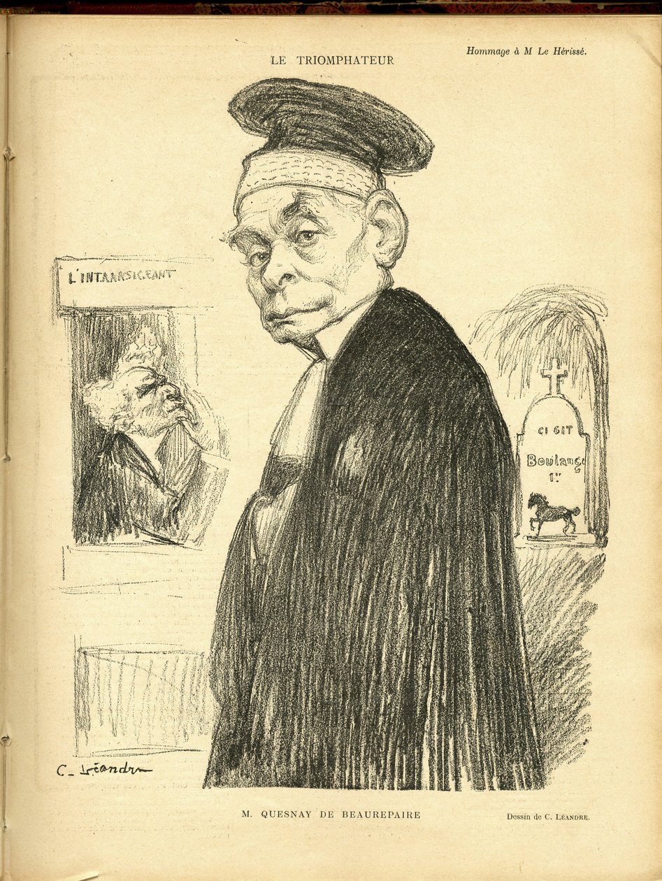 Charles Leandre (1862-1934) illusztrációja a Le Rire-ben alkotó: Charles Leandre