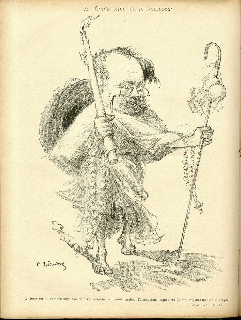 Charles Leandre (1862-1934) illusztrációja a Le Rire-ben alkotó: Charles Leandre