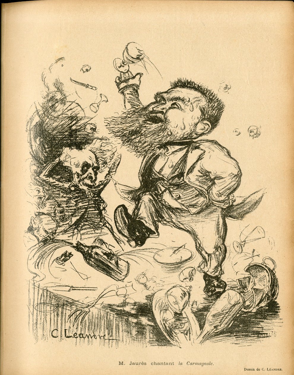 Le Lire, Szatirikus fekete-fehér alkotó: Charles Leandre