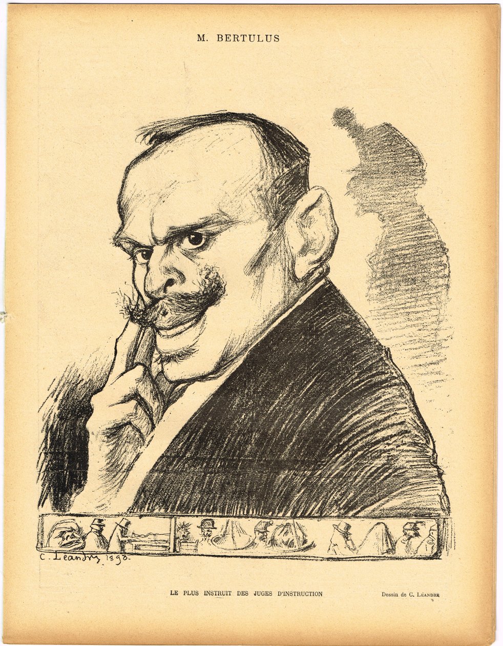 Le Lrire, Szatirikus fekete-fehérben alkotó: Charles Leandre