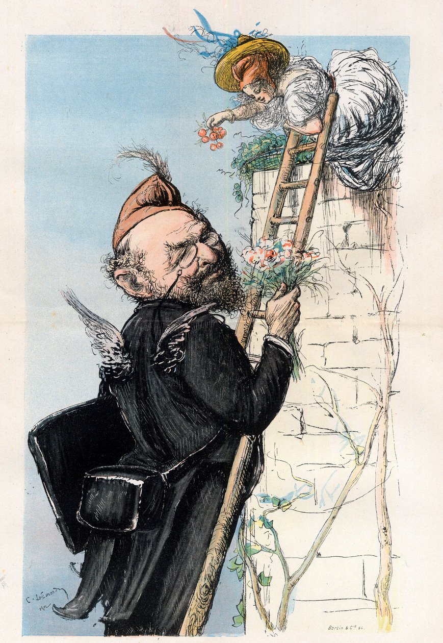 Leon Bourgeois (1851-1925), francia ügyvéd és politikus – Charles Leandre (1862-1934) rajzfilmje a „Le Rire””-ben, 1902 alkotó: Charles Leandre