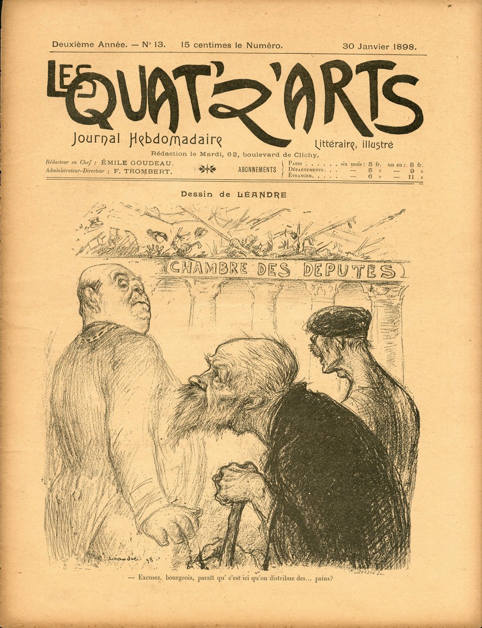 A Quat z művészet alkotó: Charles Leandre