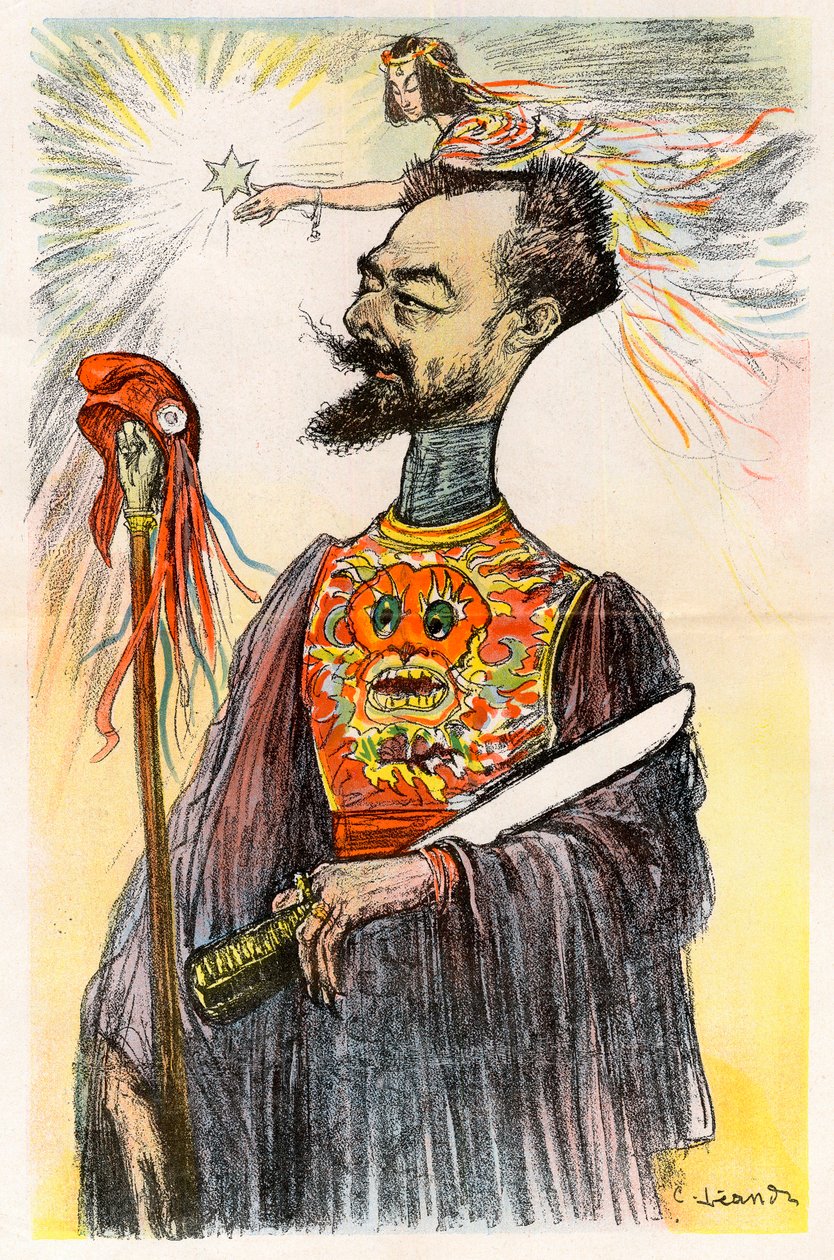 Paul Doumer (1857-1932) – Charles Leandre (1862-1934) rajzfilmje a „Le Rire”-ben, 1902 alkotó: Charles Leandre