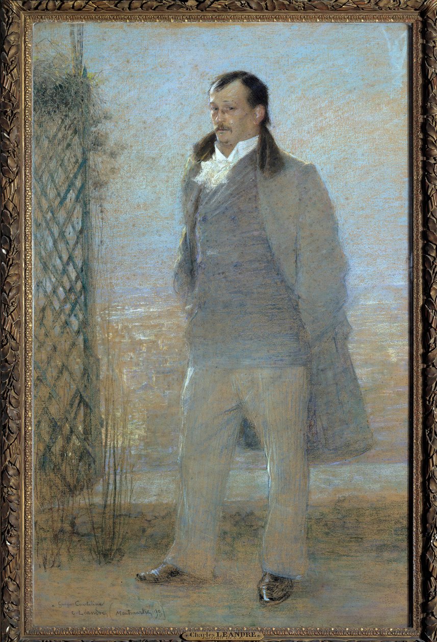 Portré en pied de Georges Courteline (1858-1929) francia regény- és drámaíró 1898-ban Charles Leandre (1862-1934) festménye. 1898. Szépművészeti Múzeumi túrák alkotó: Charles Leandre