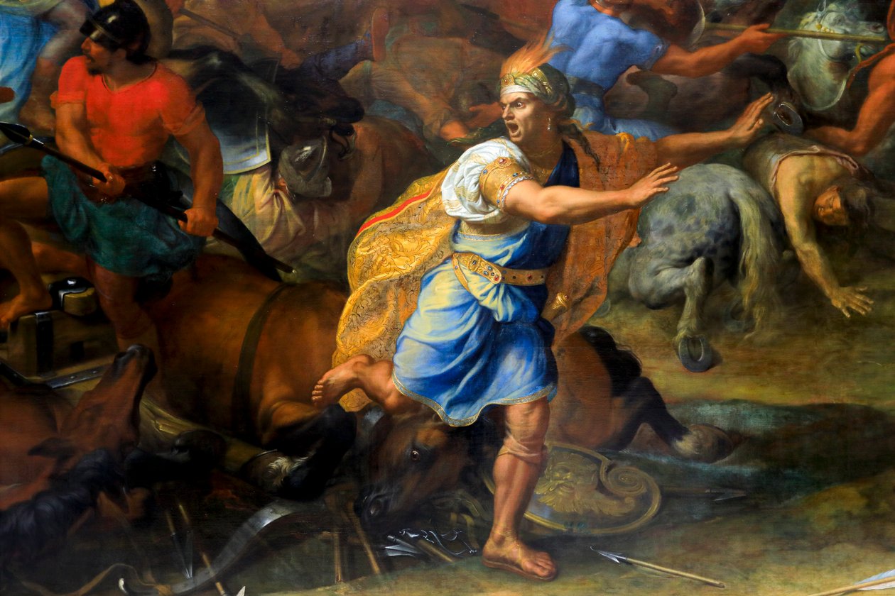 Az arbelai csata (részlet) alkotó: Charles Lebrun