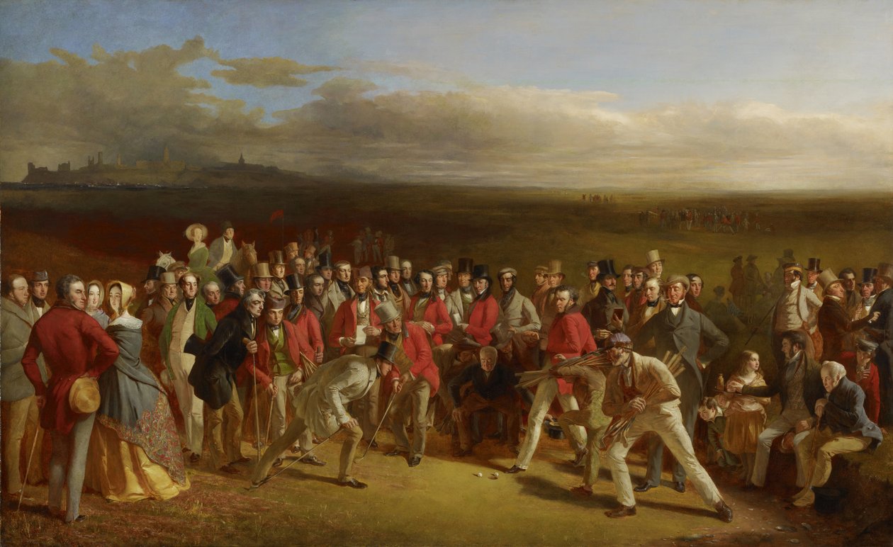 Golfozók, 1847 alkotó: Charles Lees
