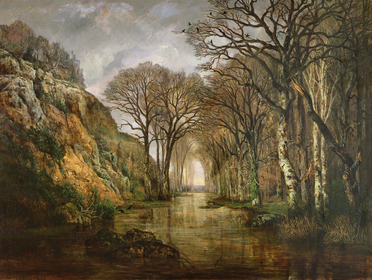 Érdre, tél, 1857 alkotó: Charles Leroux