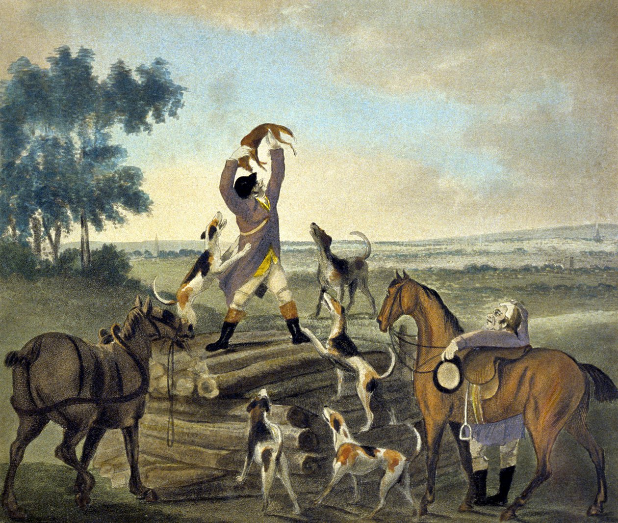 Who...op, Was Sover So Carried, The Pytchley Hunt, metszett F. Dukes alkotó: Charles Lorraine (after) Smith