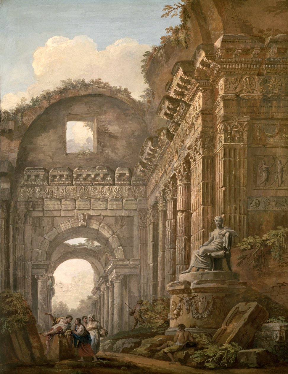 Építészeti romok alkotó: Charles Louis Clerisseau