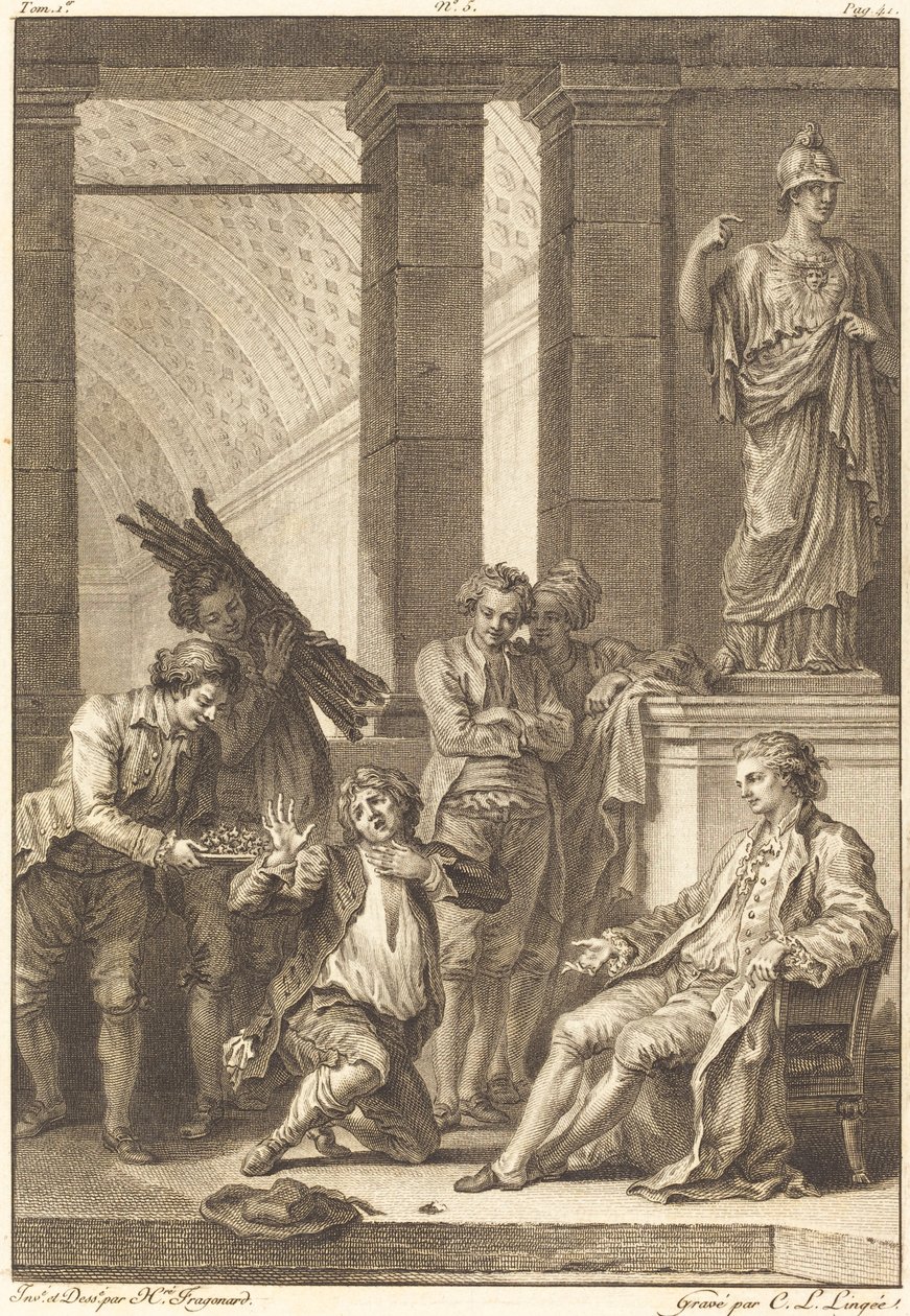 A paraszt alkotó: Charles Louis Lingée after Jean Honoré Fragonard