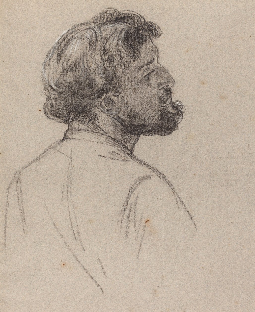 Egy szakállas úriember feje alkotó: Charles Louis Lucien Muller
