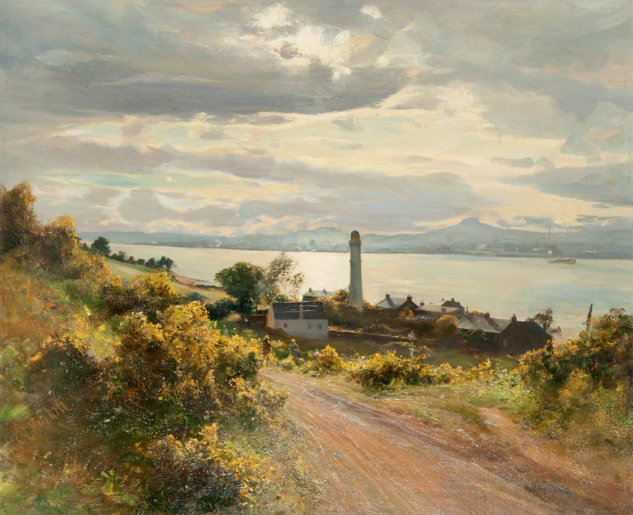 Dundee Tayportból (olaj, vászon) alkotó: Charles Louis Mitchell