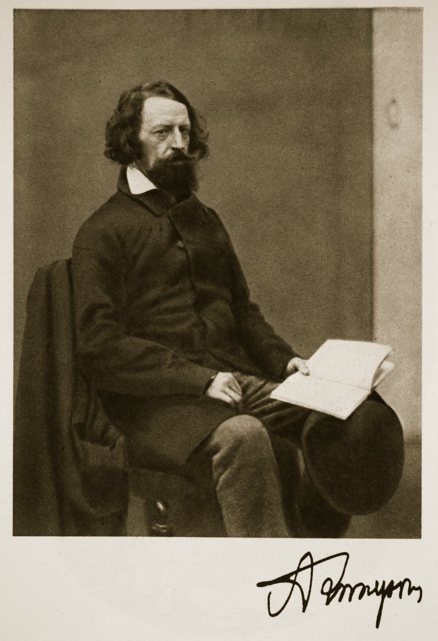 Alfred, Lord Tennyson, 1857. szeptember 28. (szépia fotó) alkotó: Charles Lutwidge Dodgson
