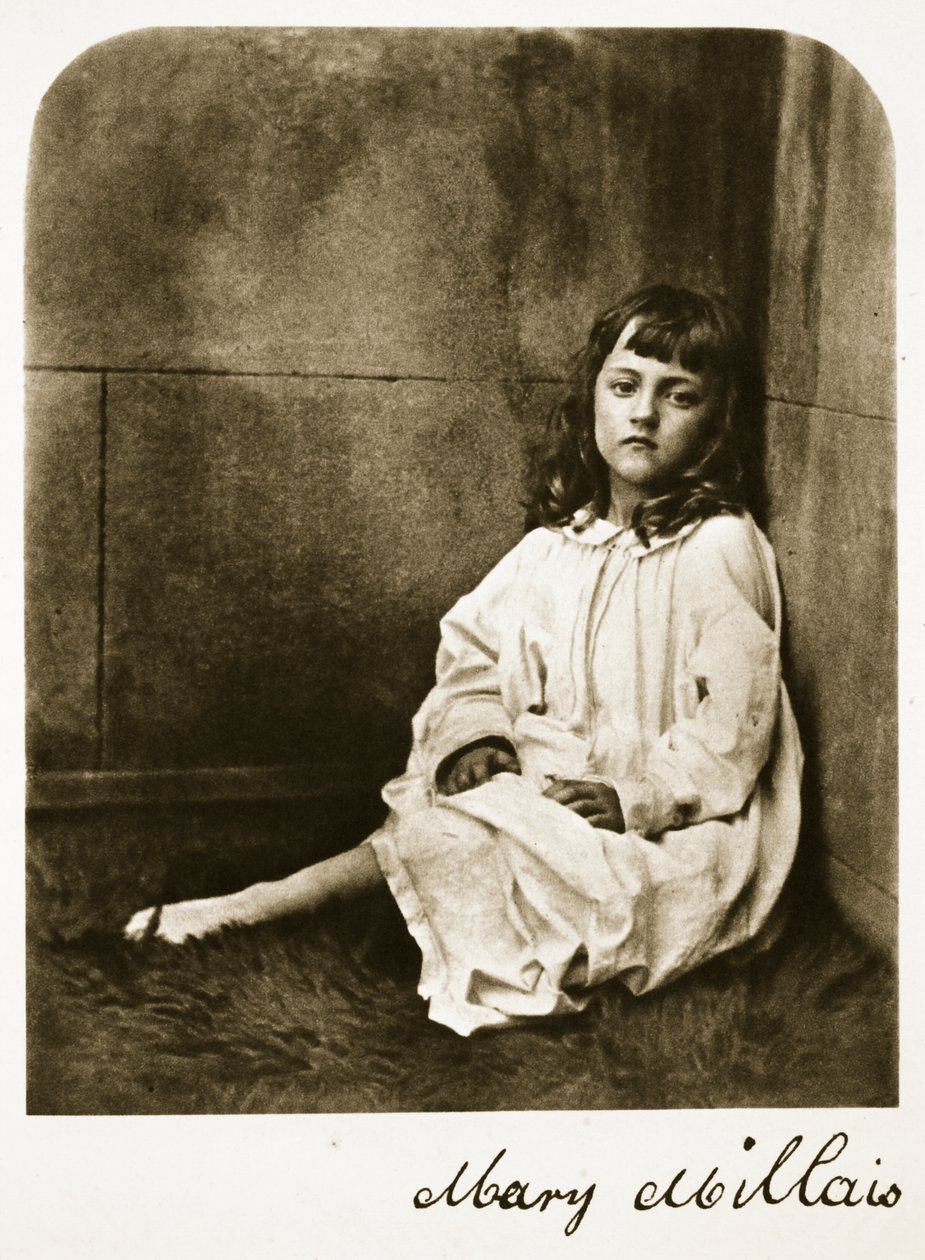 Mary Millais, 1865. július 21. (szépia fotó) alkotó: Charles Lutwidge Dodgson