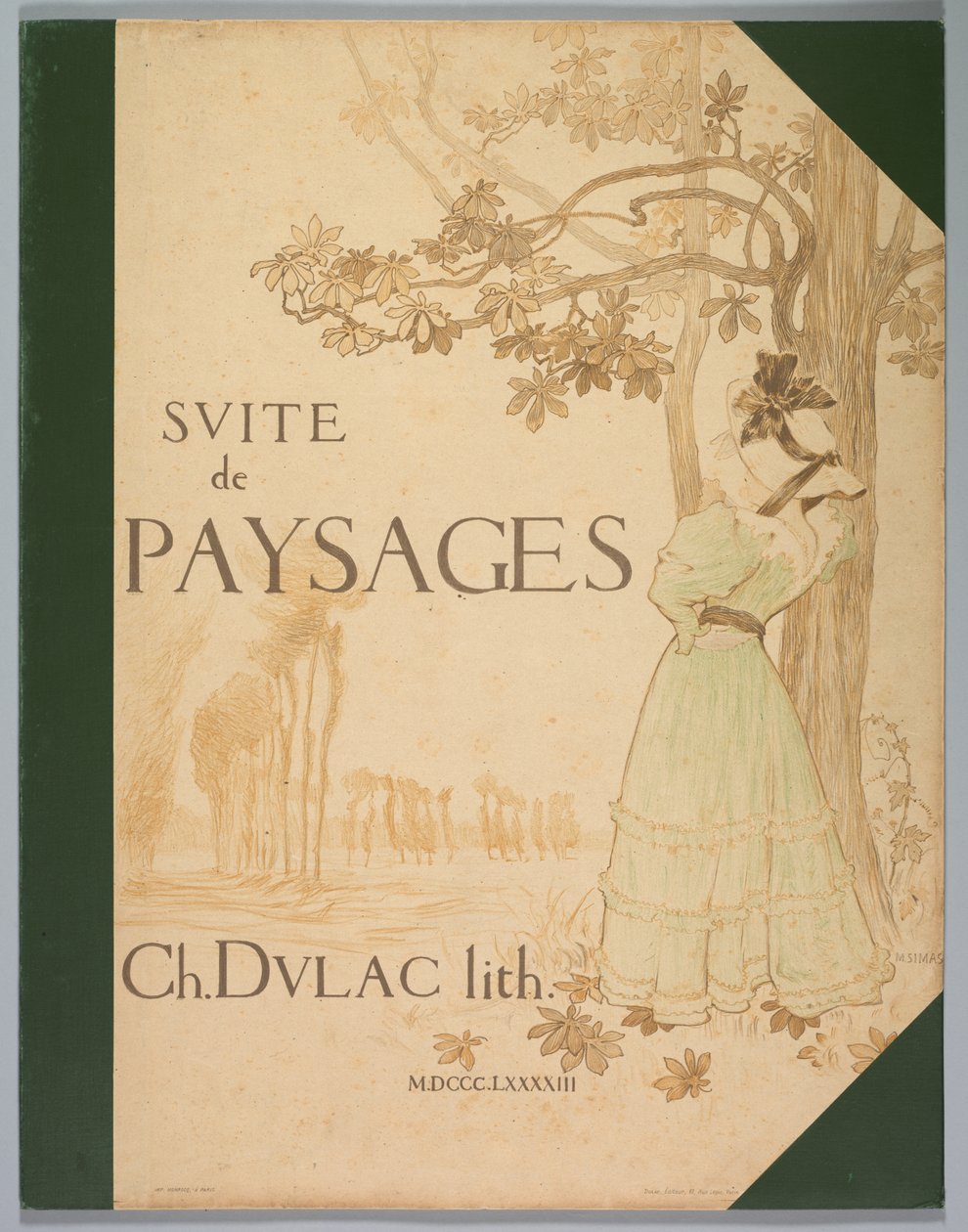 Tájak szvitje: Borító, 1892-1893. alkotó: Charles Marie Dulac