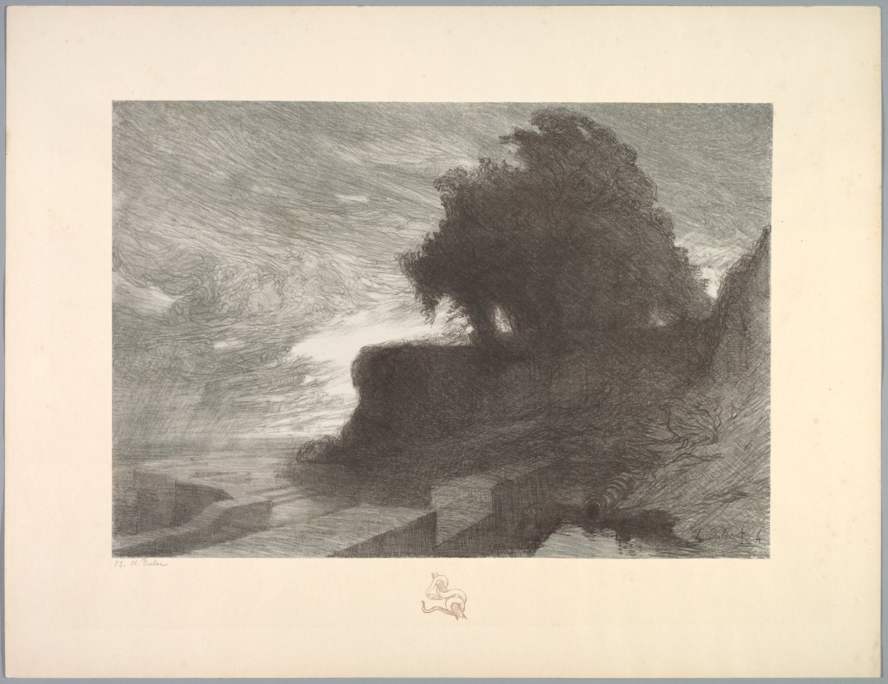 Tájak csomagja: Táj, 4. tábla, Jegyzet, Kígyó alkotó: Charles Marie Dulac