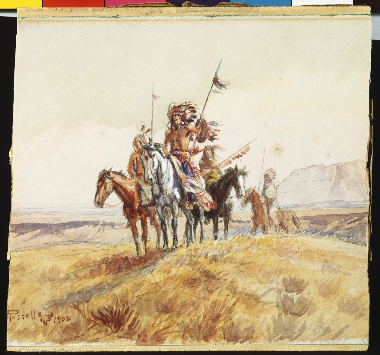 Indiai Háborús Párt, 1902 alkotó: Charles Marion Russell