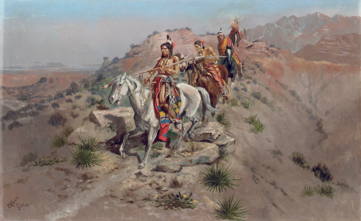 A hadiúton, 1895 alkotó: Charles Marion Russell