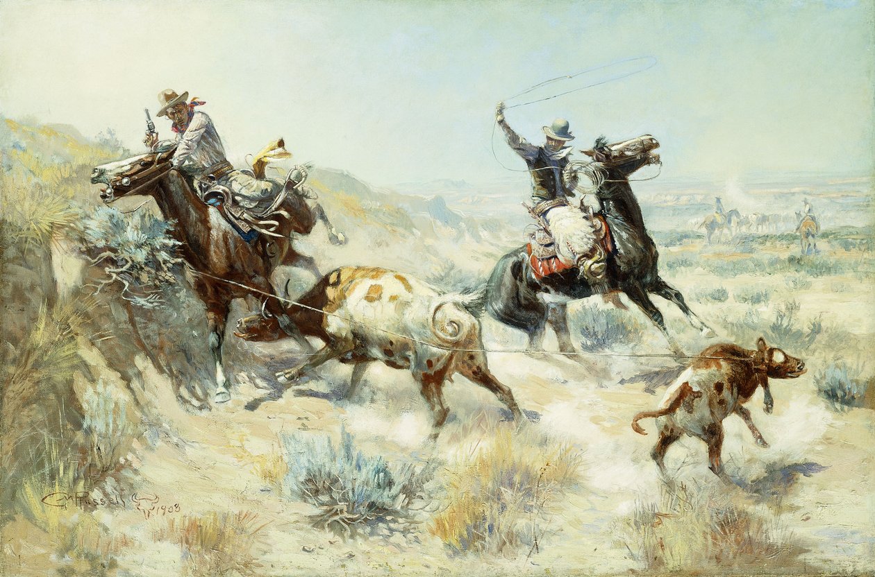 Range Mother, 1908 alkotó: Charles Marion Russell