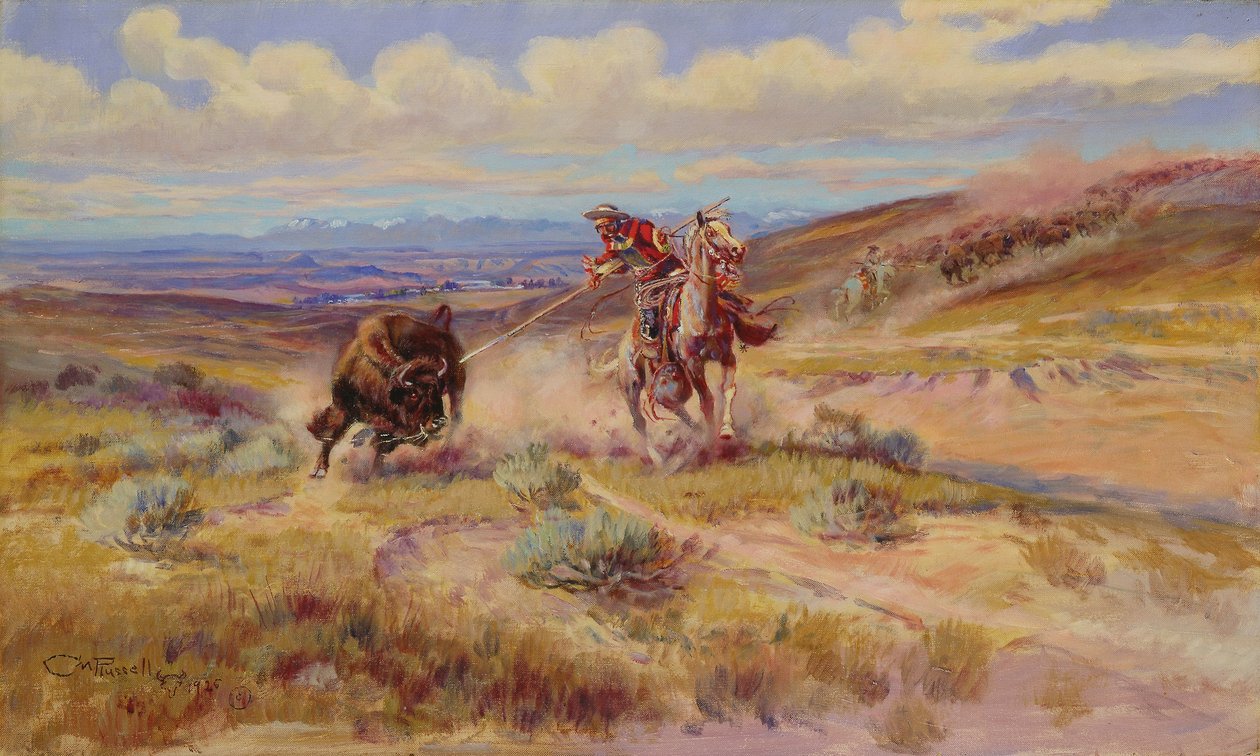 Buffalo lándzsa alkotó: Charles Marion Russell