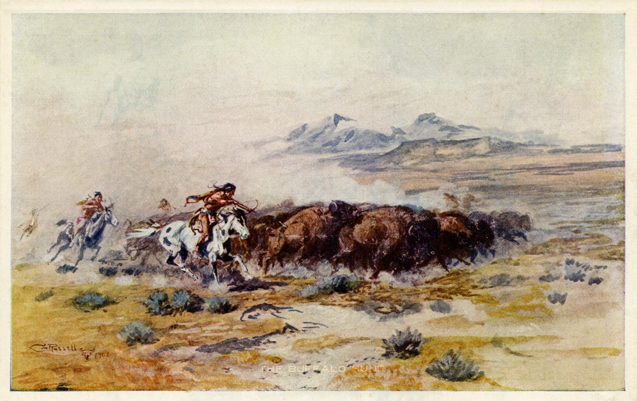 C. M. Russell: A bivalyvadászat alkotó: Charles Marion Russell