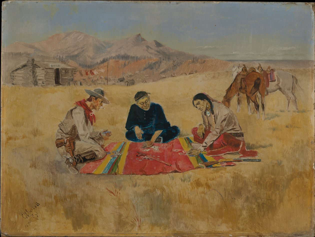 A póker játék alkotó: Charles Marion Russell