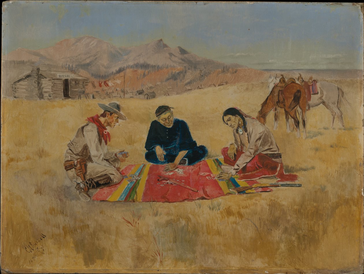A póker játék alkotó: Charles Marion Russell