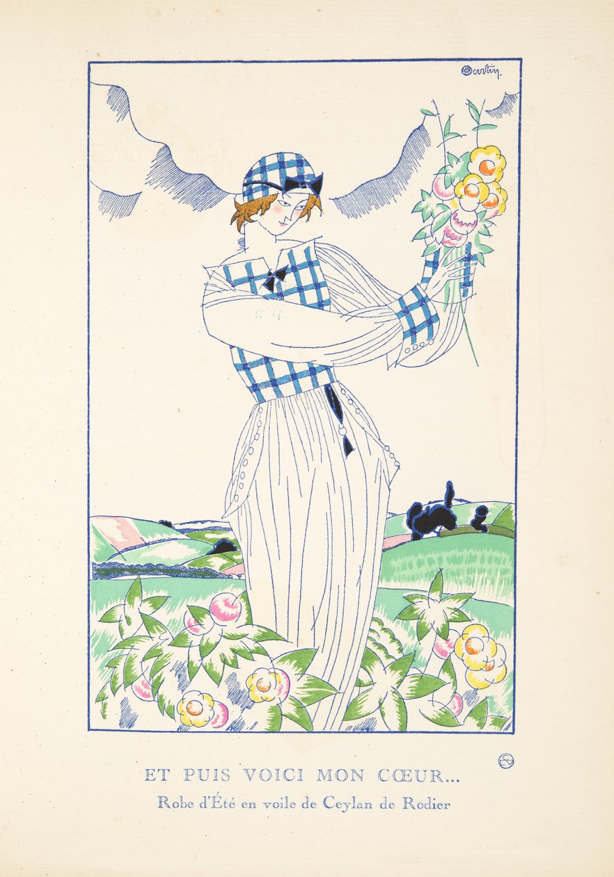 És akkor itt van a szívem?, a divatlapok gyűjteményéből, 1920 (stencilnyomat) alkotó: Charles Martin