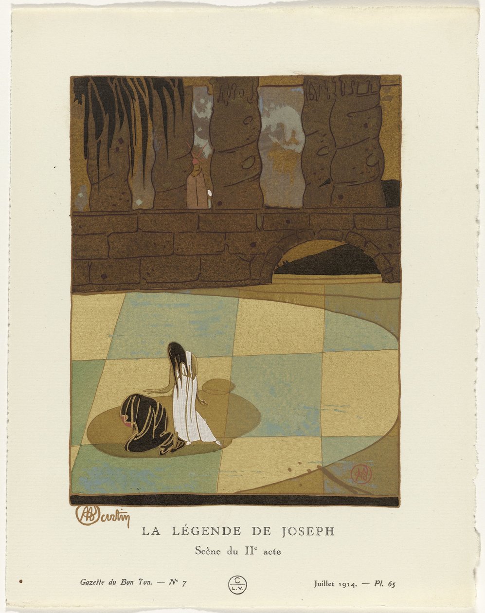 Gazette du Bon Ton, 1914 - 7. sz.: József legendája / Jelenet a második felvonásból alkotó: Charles Martin