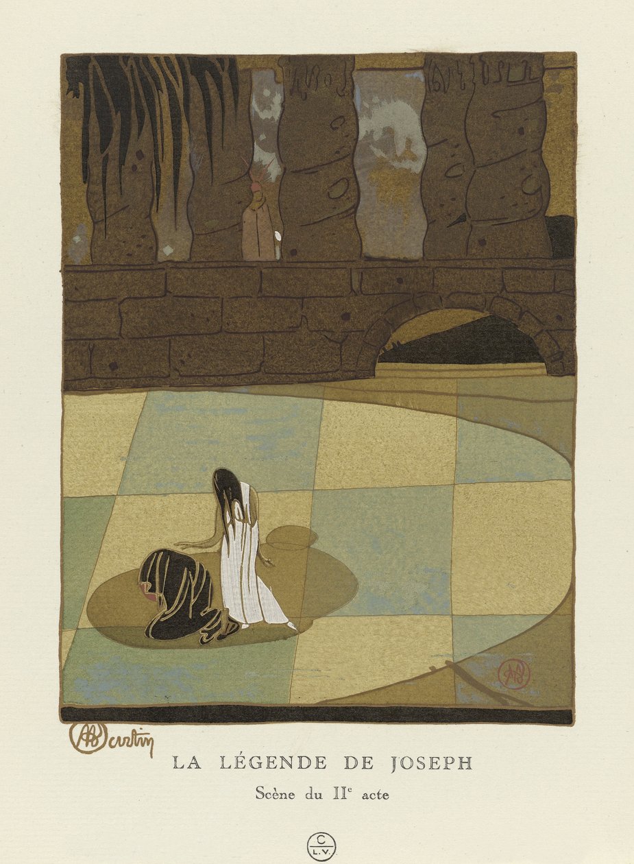 József legendája, Jelenet a II. felvonásból, kocsma. 1914 (sablonnyomat) alkotó: Charles Martin