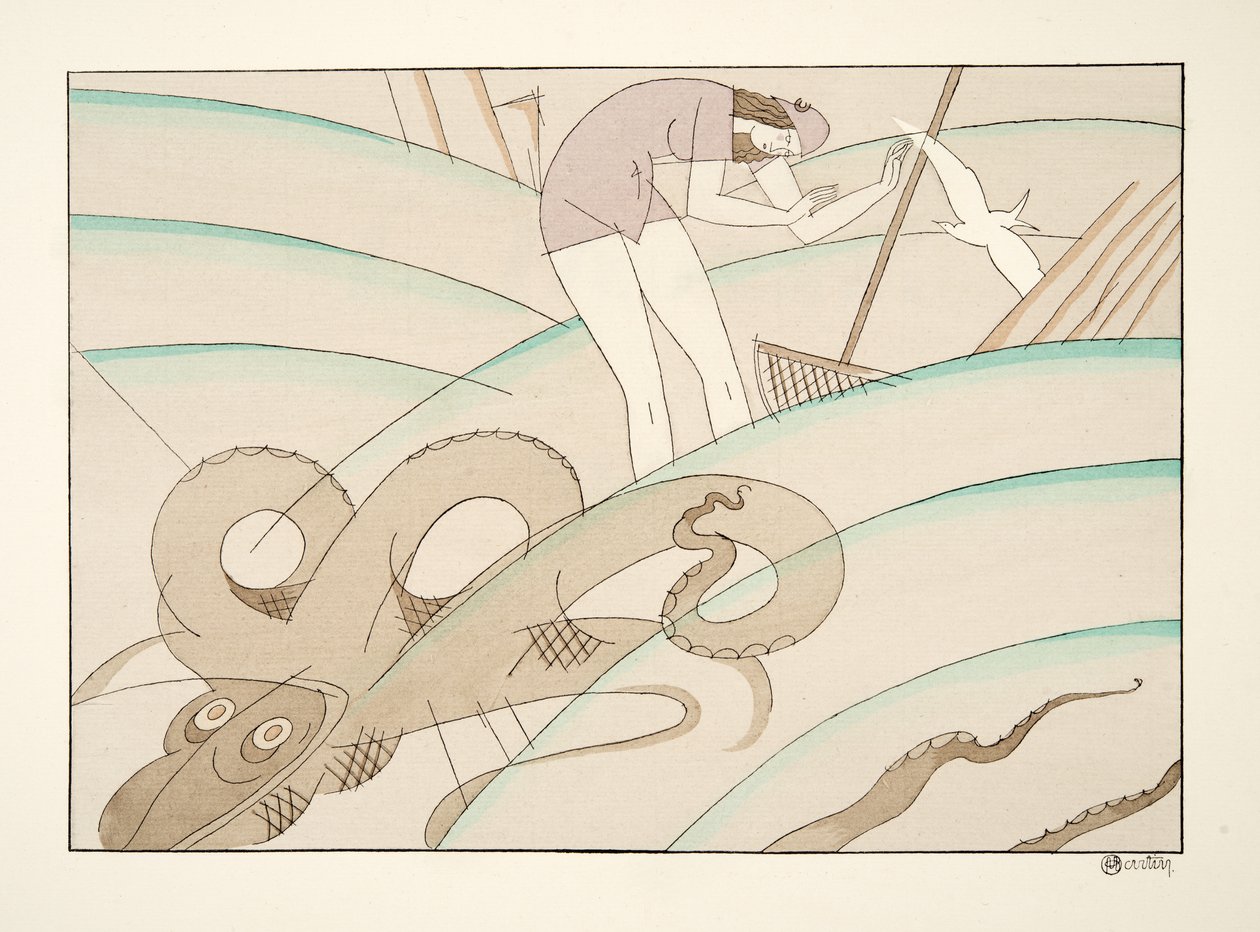 The Octopus a Sports & Entertainment pub-tól. 1914 (sablonnyomat) alkotó: Charles Martin